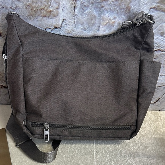 Baggallini Charcoal Messenger Bag - Picture 2 of 2